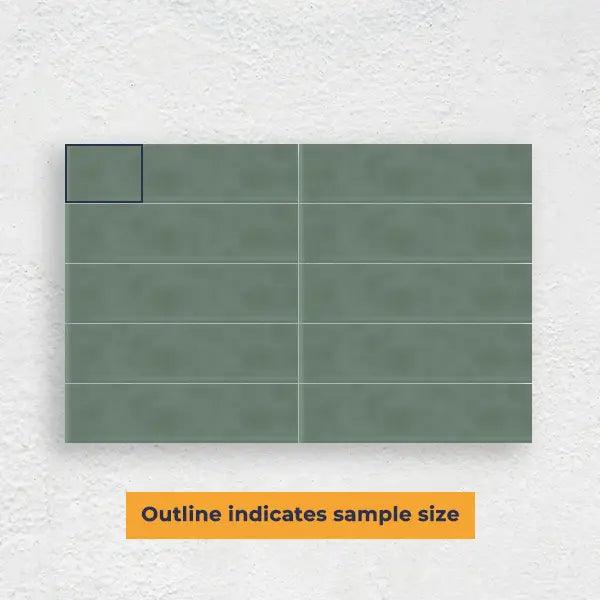 JADE GREEN 75X300 WAVE SUBWAY TILE - Tiles Mate