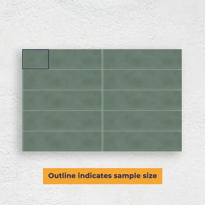 JADE GREEN 75X300 WAVE SUBWAY TILE - Tiles Mate