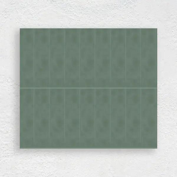 JADE GREEN 75X300 WAVE SUBWAY TILE - Tiles Mate