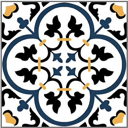 Azure Flower Moroccan Ceramic Tile