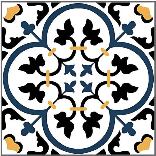 Azure Flower Moroccan Ceramic Tile